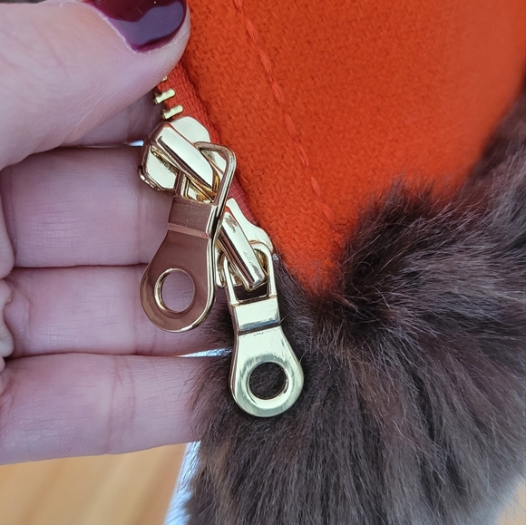 Kate Spade Allie Faux Fur Trimmed Duffel Coat - Picture 11 of 15